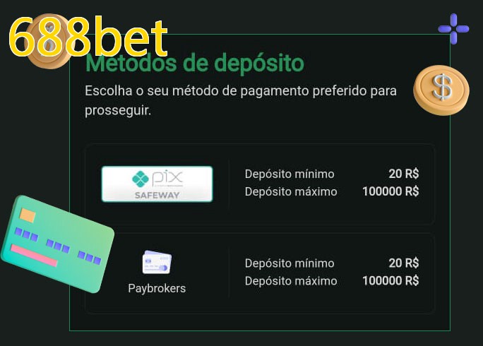 O cassino 688betbet oferece uma grande variedade de métodos de pagamento